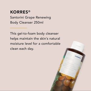 KORRES Renewing Body Cleanser – Santorini Grape